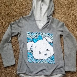 Justice Hoodie with Reversible Sequins